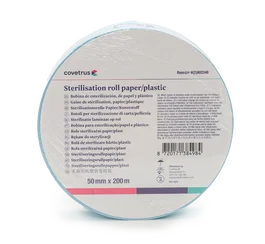 Covetrus Bobina de Esterilización Sterireel 75 mm x 200 m - Rollo sin Látex con Indicadores, Mantiene Esterilidad 180 Días